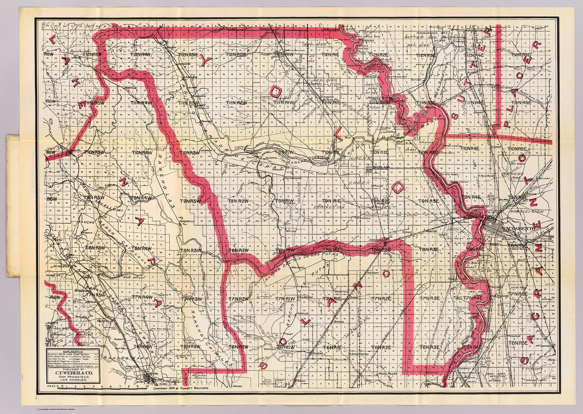 1914 map of Davisville, CA